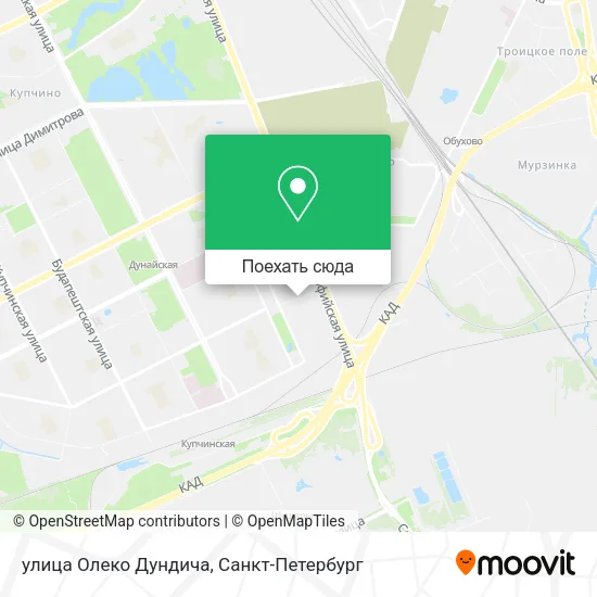 Карта улица Олеко Дундича