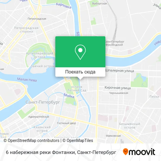 Карта 6 набережная реки Фонтанки