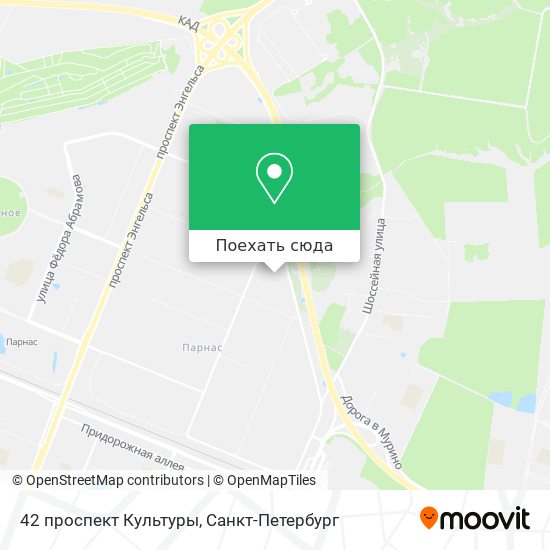 Карта 42 проспект Культуры