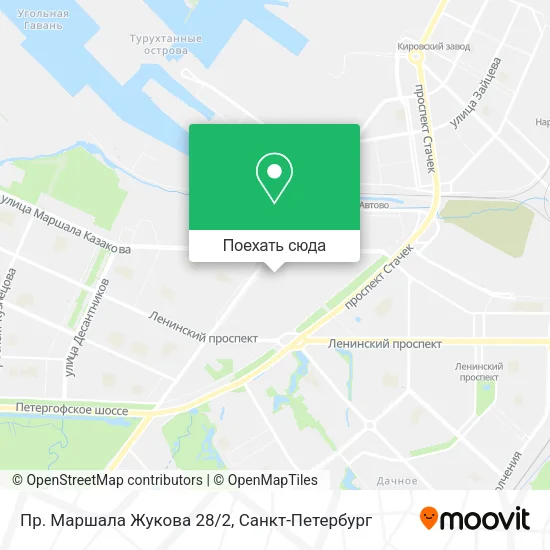 Карта Пр. Маршала Жукова 28/2