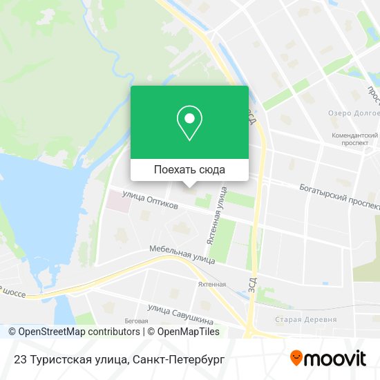 Карта 23 Туристская улица