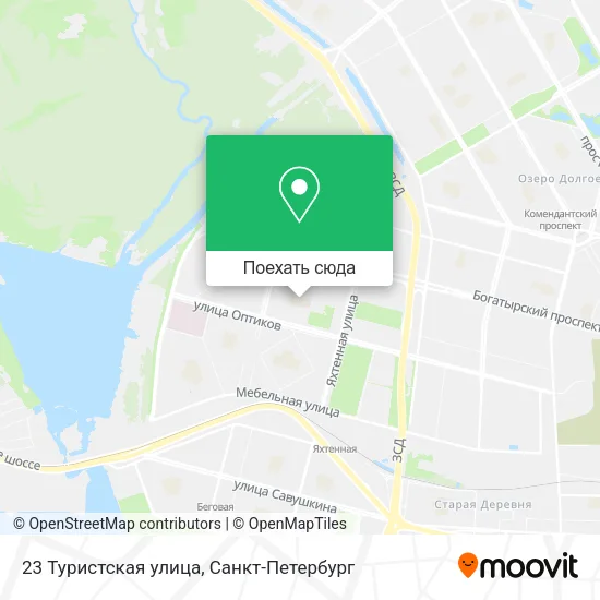 Карта 23 Туристская улица