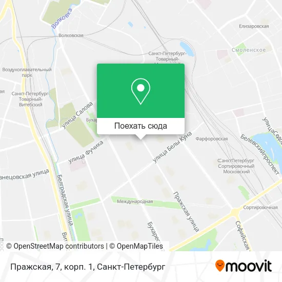 Карта Пражская, 7, корп. 1