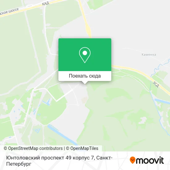 Карта Юнтоловский проспект 49 корпус 7