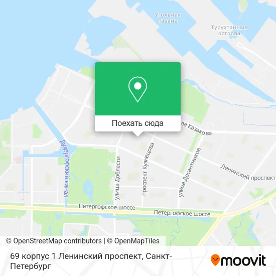Карта 69 корпус 1 Ленинский проспект