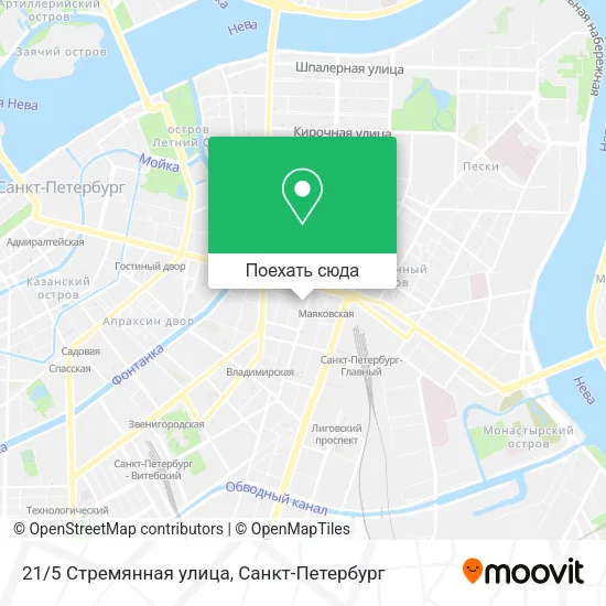 Карта 21/5 Стремянная улица