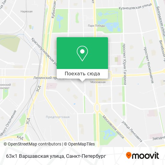 Карта 63к1 Варшавская улица