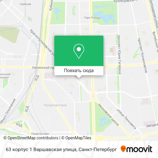 Карта 63 корпус 1 Варшавская улица