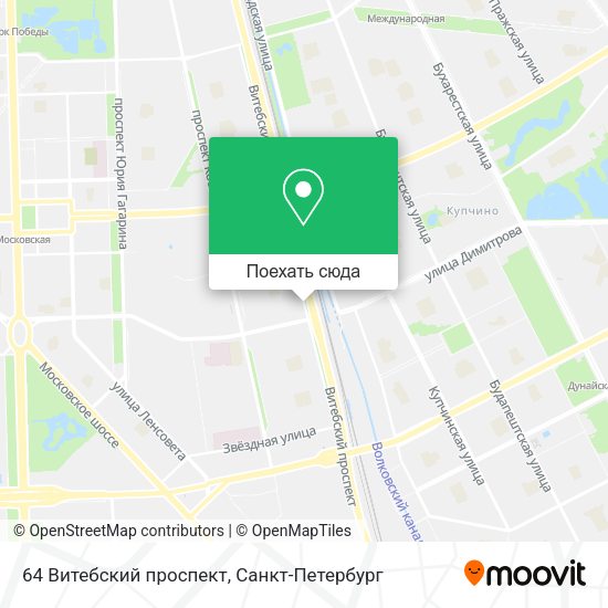 Карта 64 Витебский проспект