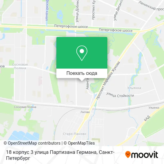 Карта 18 корпус 3 улица Партизана Германа