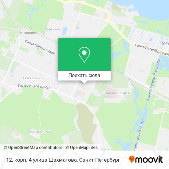 Карта 12, корп. 4 улица Шахматова