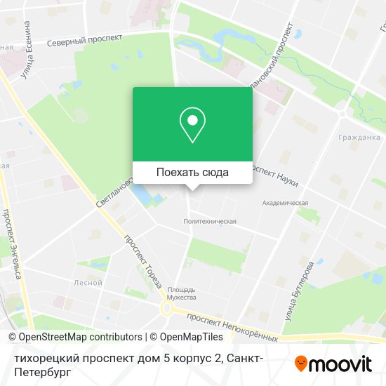 Карта тихорецкий проспект дом 5 корпус 2