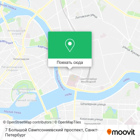 Карта 7 Большой Сампсониевский проспект