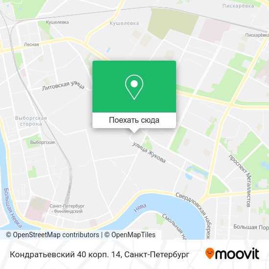 Карта Кондратьевский 40 корп. 14