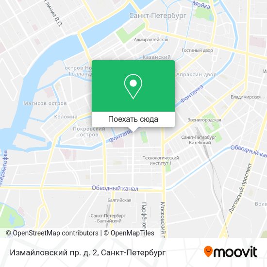 Карта Измайловский пр. д. 2