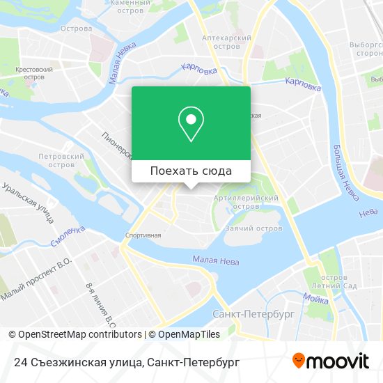 Карта 24 Съезжинская улица