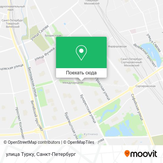 Карта улица Турку