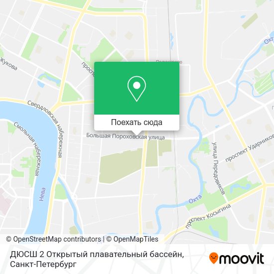 Карта ДЮСШ 2 Открытый плавательный бассейн