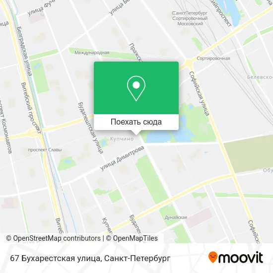 Карта 67 Бухарестская улица