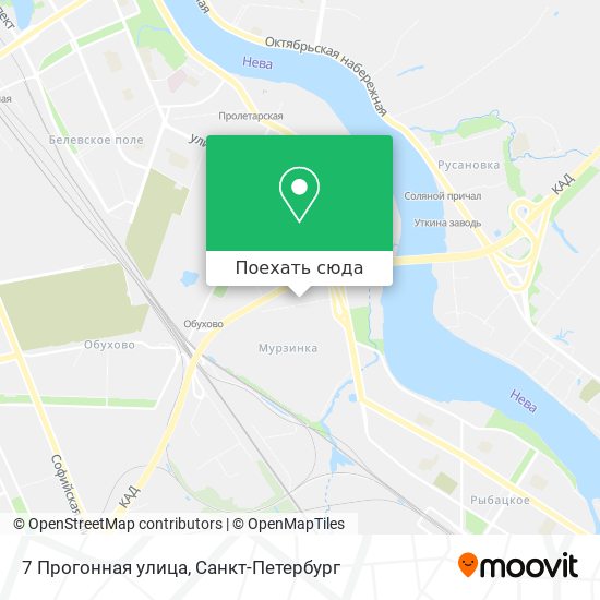 Карта 7 Прогонная улица