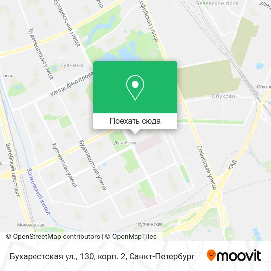 Карта Бухарестская ул., 130, корп. 2