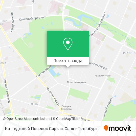 Карта Коттеджный Поселок Сярьги