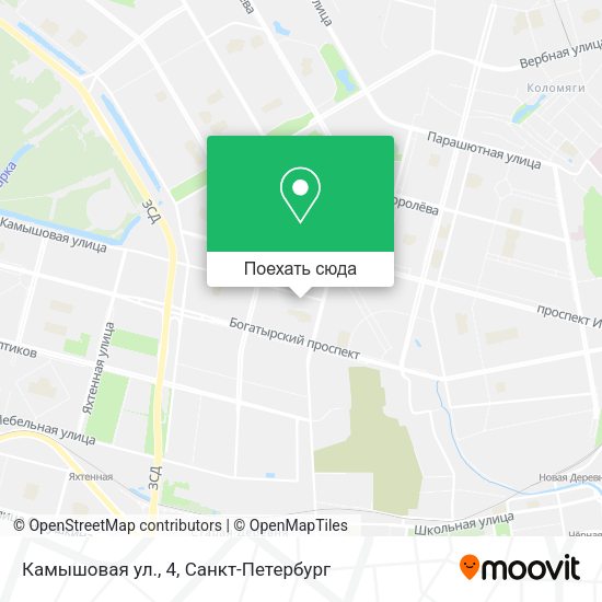 Карта Камышовая ул., 4