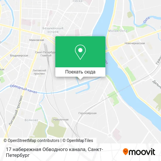 Карта 17 набережная Обводного канала