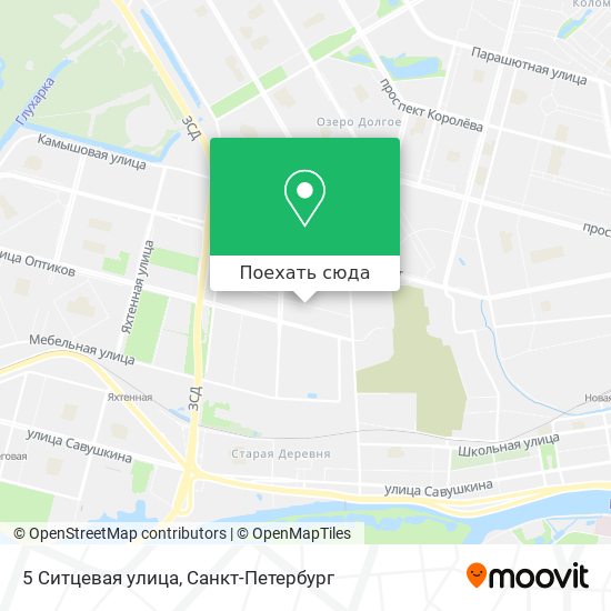 Карта 5 Ситцевая улица