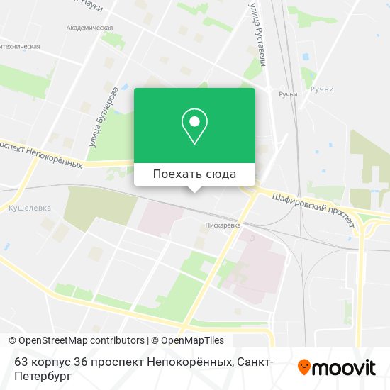 Карта 63 корпус 36 проспект Непокорённых