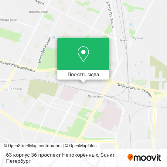 Карта 63 корпус 36 проспект Непокорённых