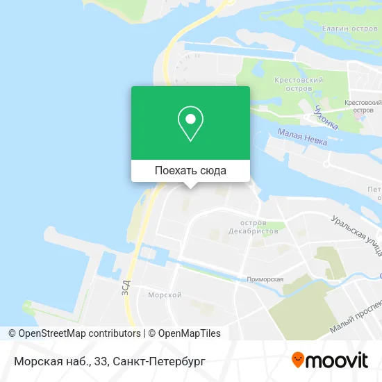 Карта Морская наб., 33