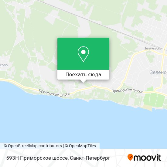 Карта 593Н Приморское шоссе