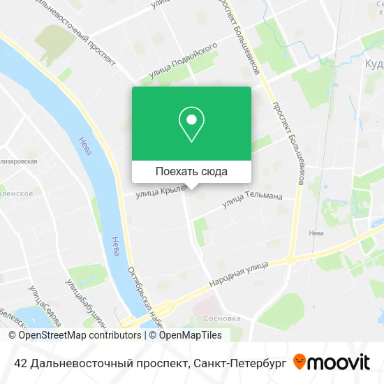 Карта 42 Дальневосточный проспект