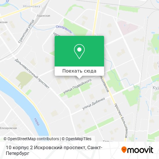 Карта 10 корпус 2 Искровский проспект