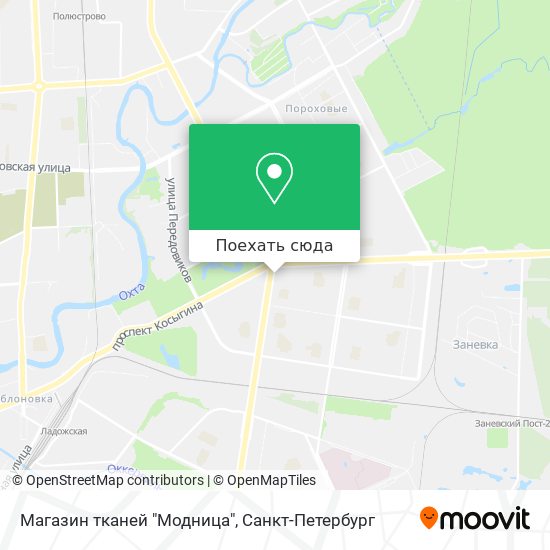 Карта Магазин тканей "Модница"