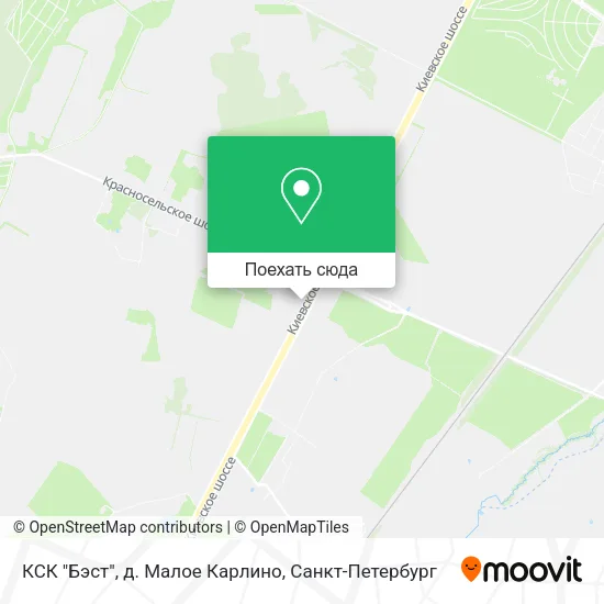 Карта КСК "Бэст", д. Малое Карлино