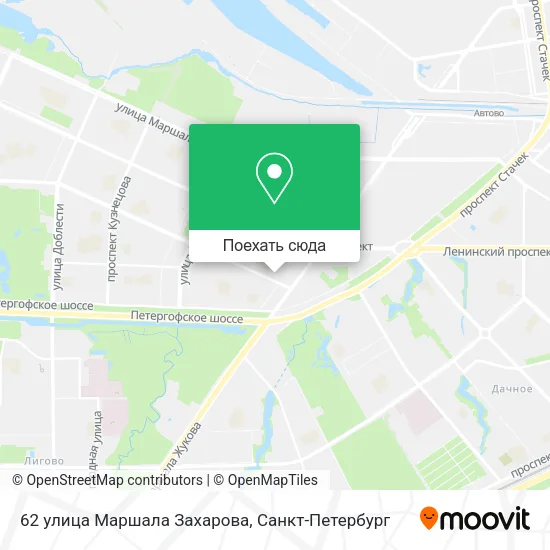 Карта 62 улица Маршала Захарова