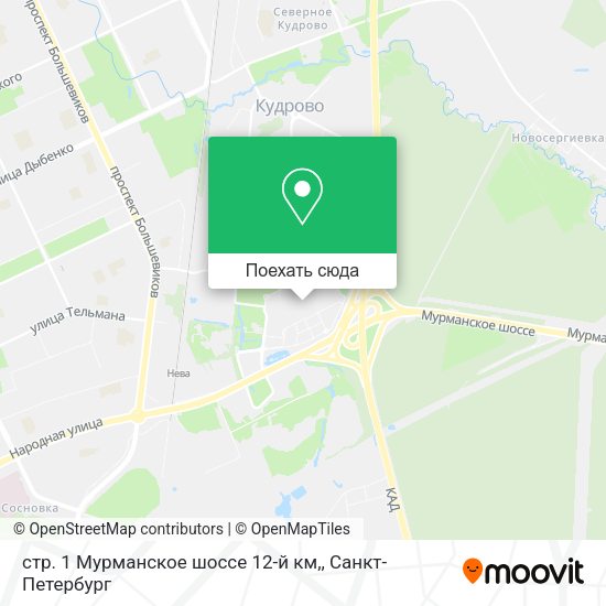 Карта стр. 1 Мурманское шоссе 12-й км,