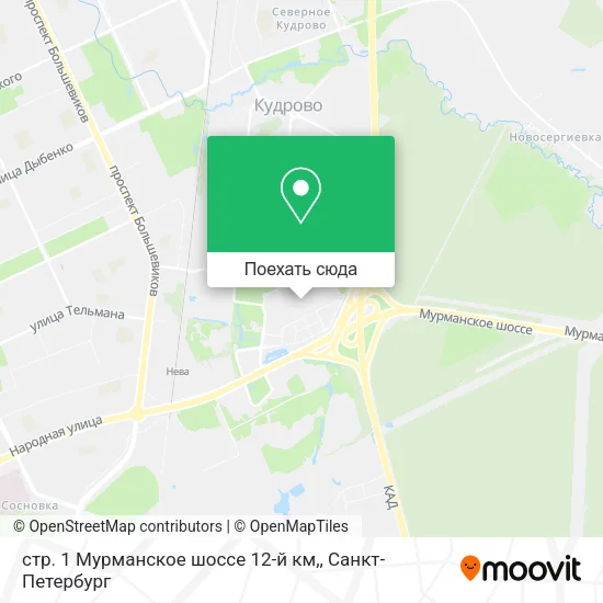 Карта стр. 1 Мурманское шоссе 12-й км,