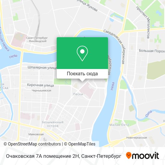 Карта Очаковская 7А помещение 2Н