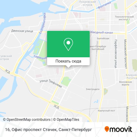 Карта 16, Офис проспект Стачек