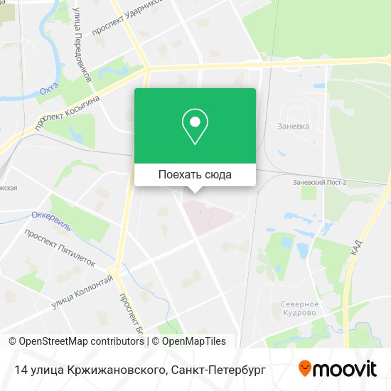 Карта 14 улица Кржижановского