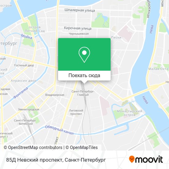 Карта 85Д Невский проспект