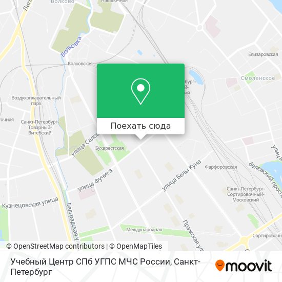 Карта Учебный Центр СПб УГПС МЧС России