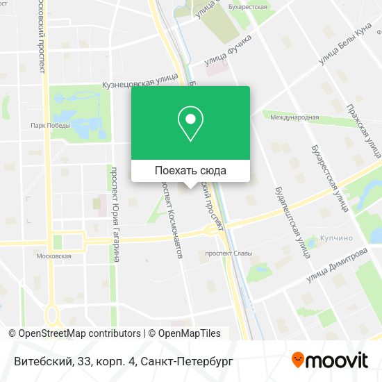 Карта Витебский,  33, корп. 4
