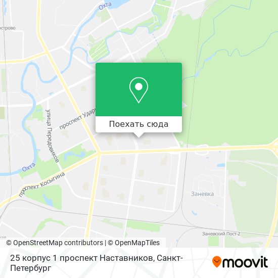 Карта 25 корпус 1 проспект Наставников