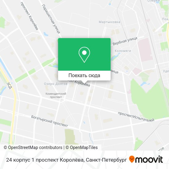 Карта 24 корпус 1 проспект Королёва