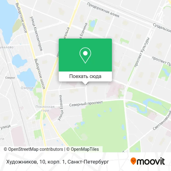 Карта Художников, 10, корп. 1
