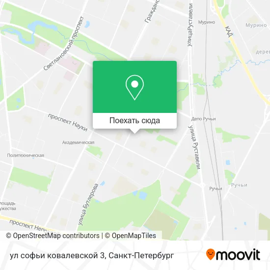 Карта ул софьи ковалевской 3